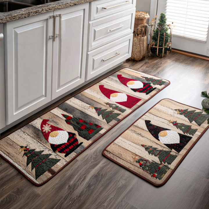 Winter Non-Slip Kitchen Mat with Sparkling Snow NCU0NT10926