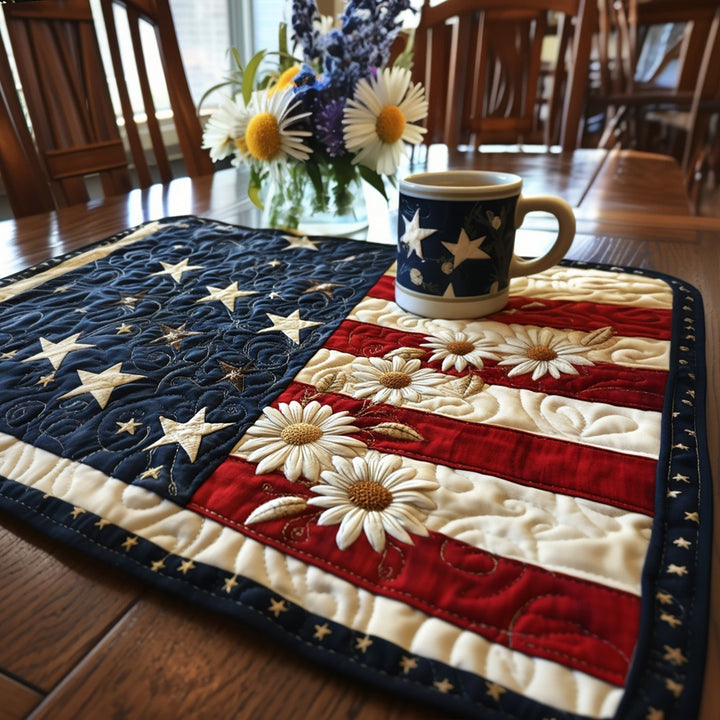 Quilted Placemat Beauty in Stars and Stripes NCU0PT4430