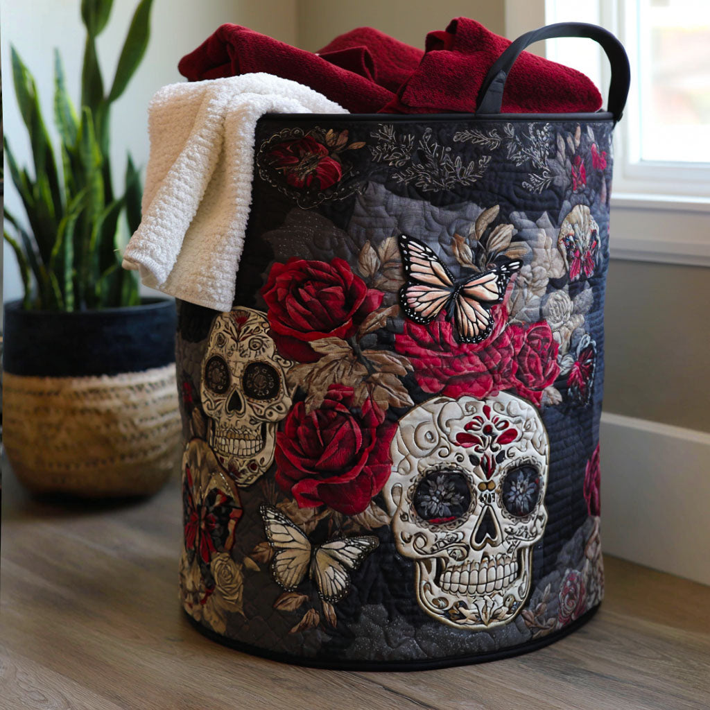 Quilted laundry basket with sweet and colorful pattern NCU0PTT1043