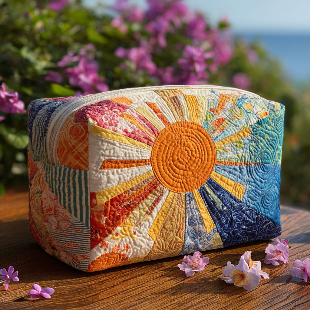 Quilted beauty case with sunray NCU0PT9295