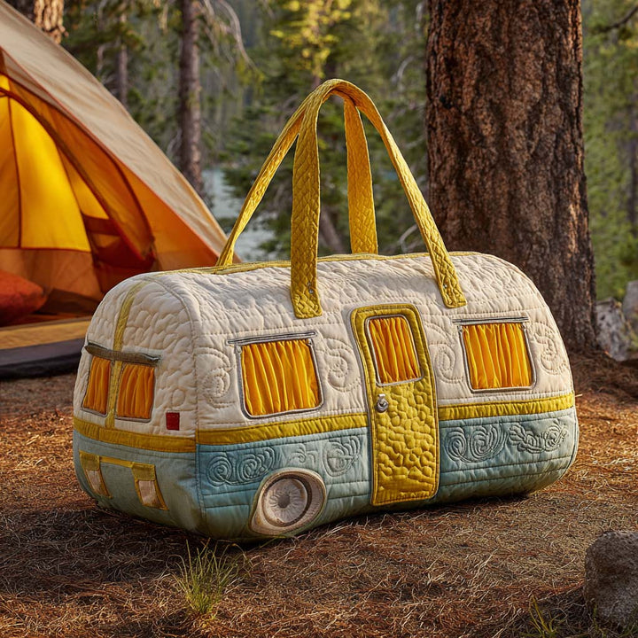 Quilted Travel Bag with Sunlit Camper Van NCU0NT9696