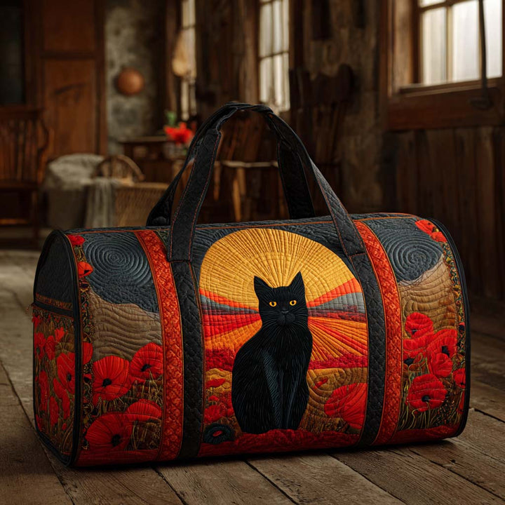 Quilted Travel Bag with Cats at Sunset NCU0XD399