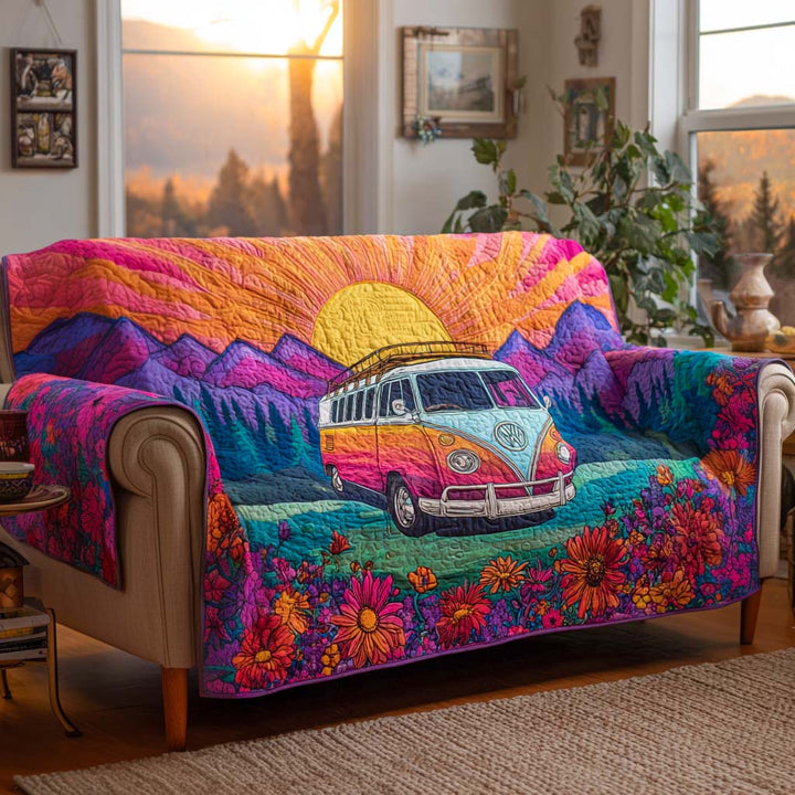 Quilted sofa cover in hippie style NCU0VT292