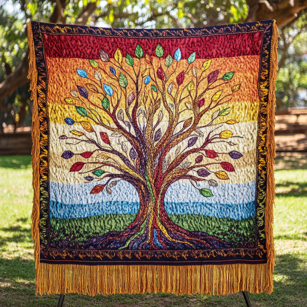 Woven Sofa Blanket Sunset Spectrum NCU0NT4783