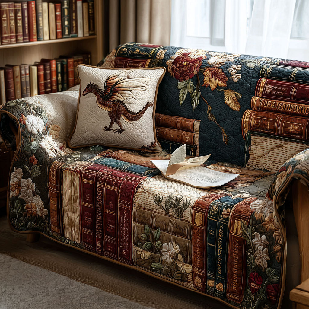 Quilted sofa cover for reading corner NCU0PT9952