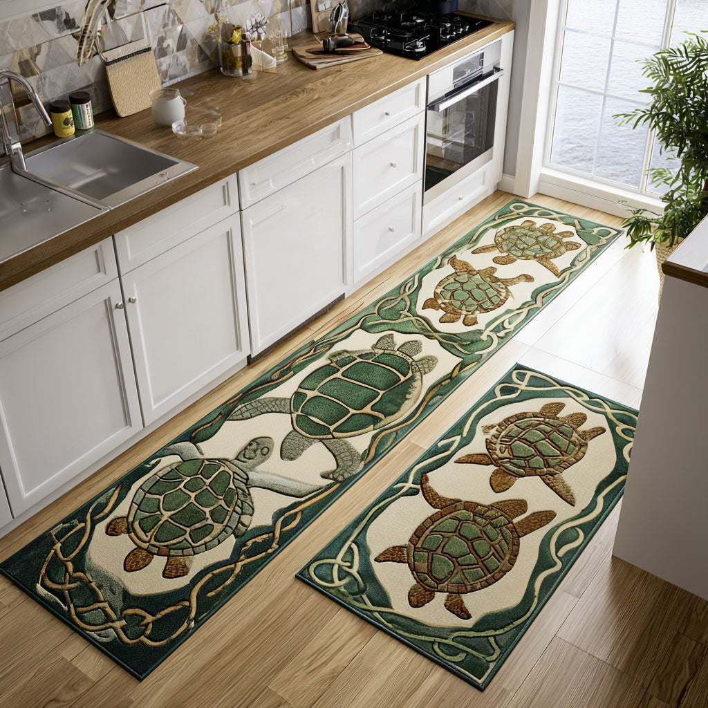 Non-slip Kitchen Rug with Travel Inspiration NCU0PT10020