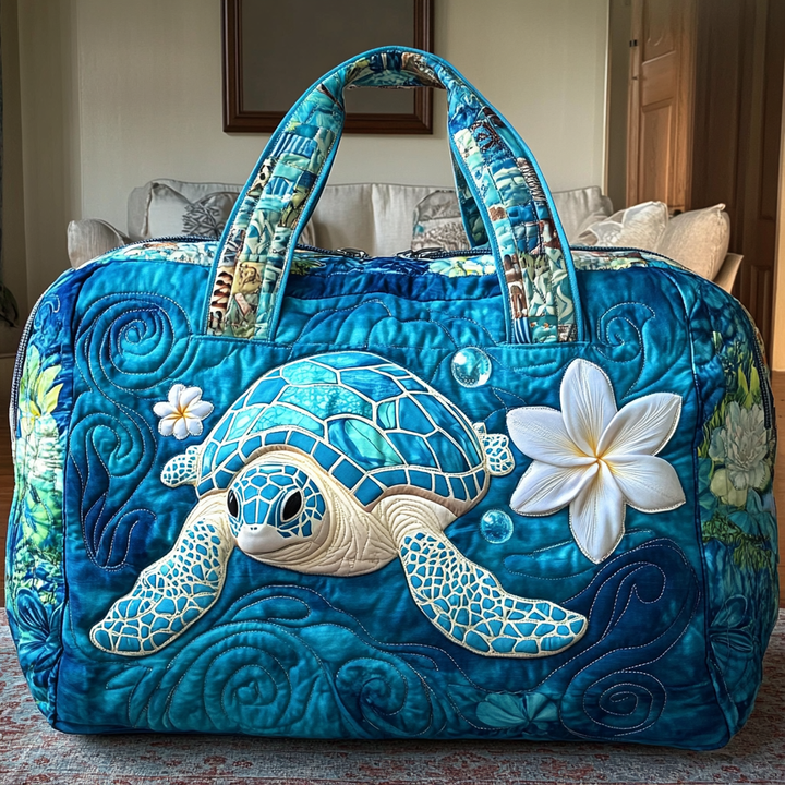 Quilted Travel Bag with Sea Turtle NCU0DK9881