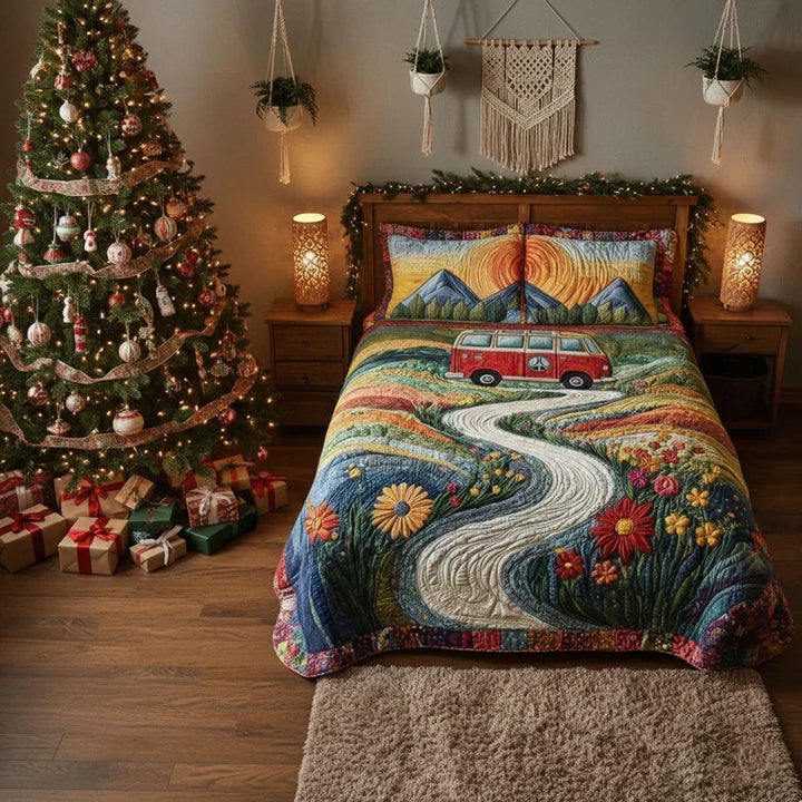 3-Piece Bedspread Set - Vintage Journey