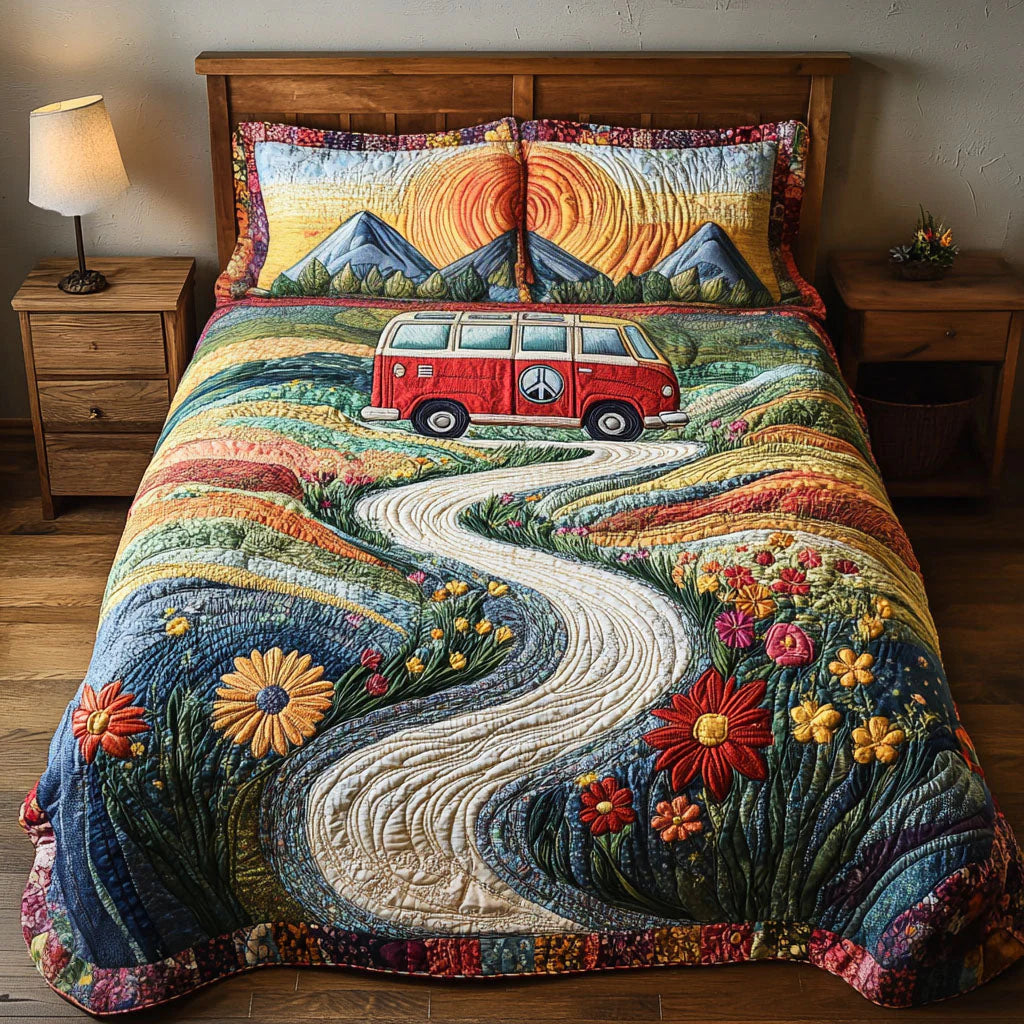 3-Piece Bedspread Set - Vintage Journey