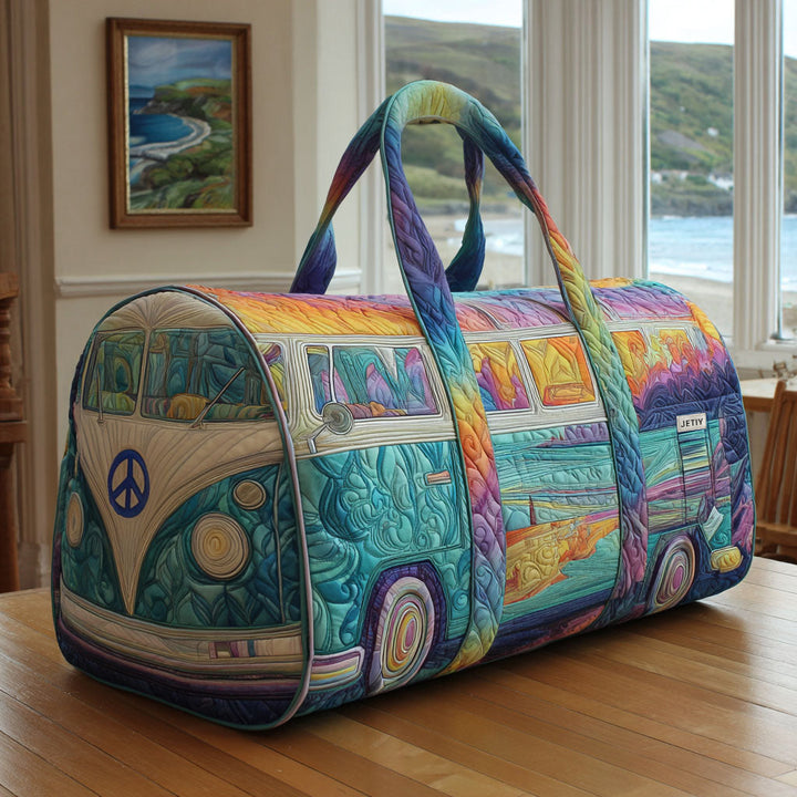 Quilted Travel Bag with Camper Van NCU0PT8933