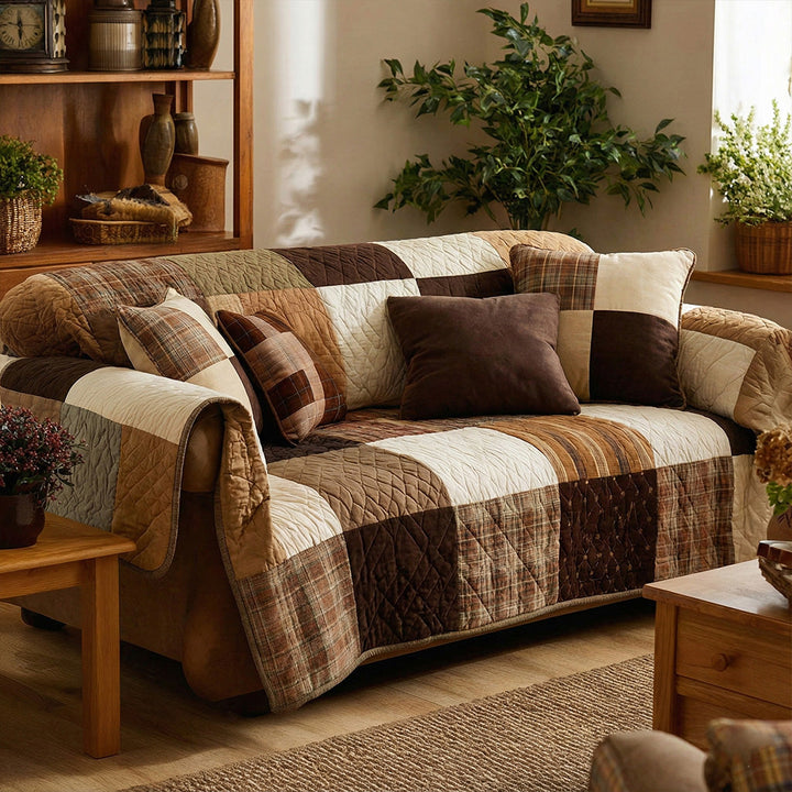 Cozy Quilted Sofa Cover NCU0NT11994