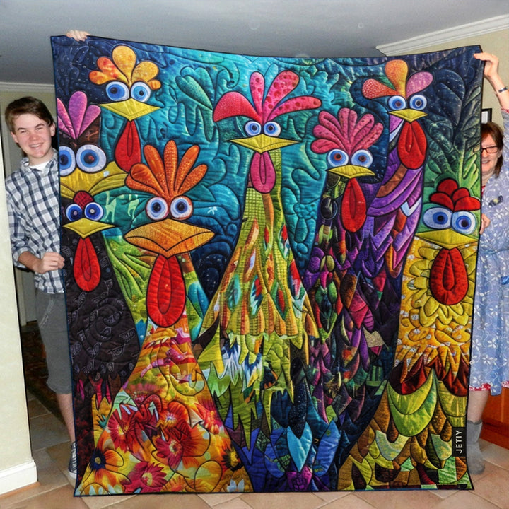 Fancy Chicken Quilted Blankets NCU0PT040