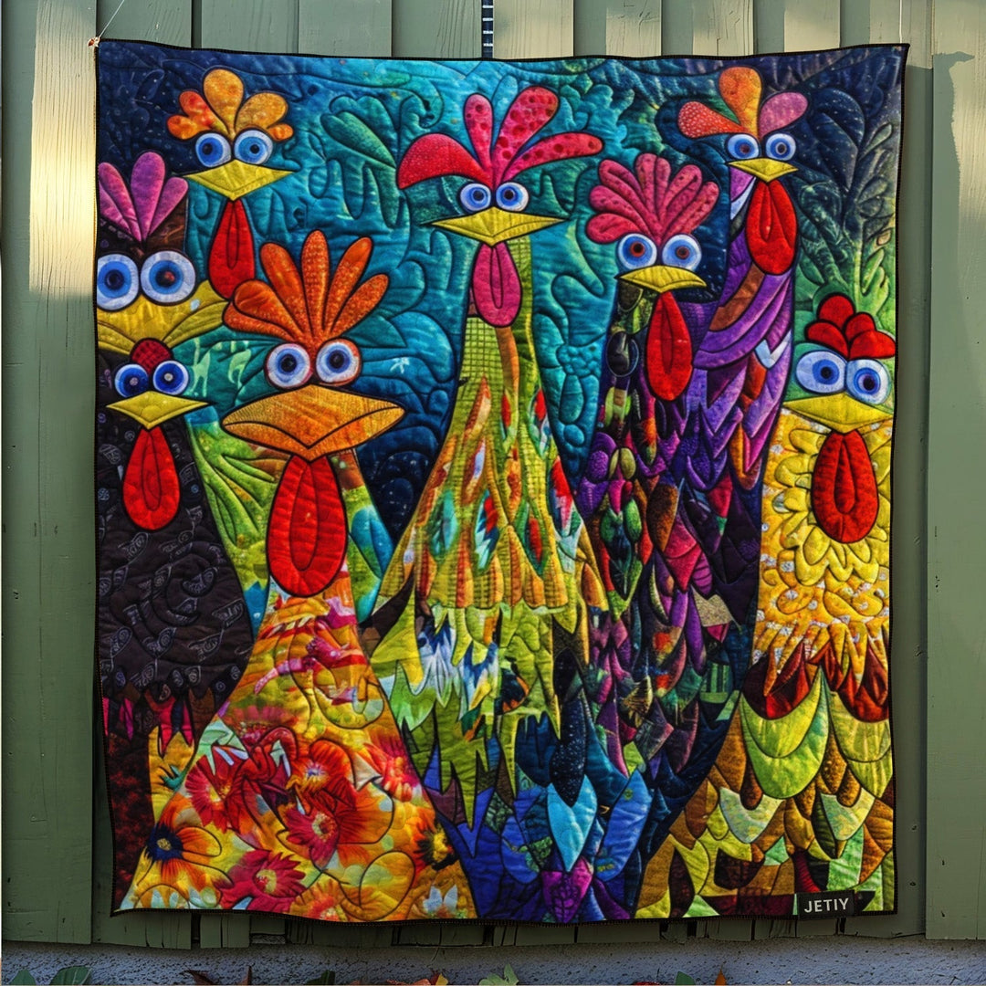 Fancy Chicken Quilted Blankets NCU0PT040