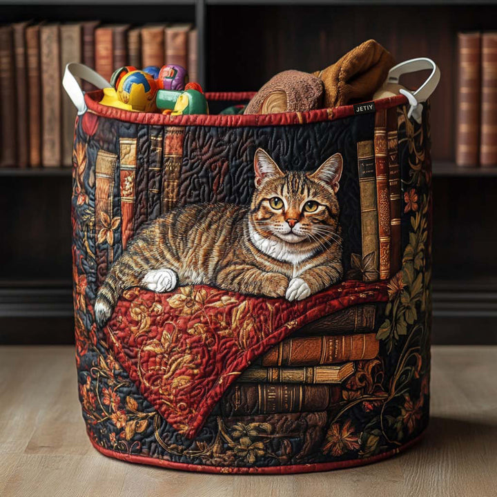 Quilted laundry basket with cats NCU0PTT1515