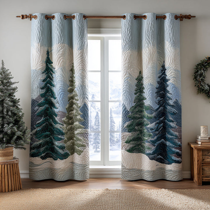 Quilted Curtains Whispering Leaves NCU0DV8560