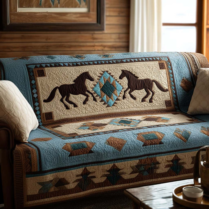 Quilted sofa cover with wild nature NCU0NT10654