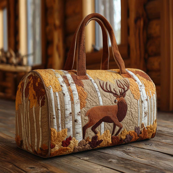 Quilted Travel Bag with Wild Woodland Trails NCU0NT10456