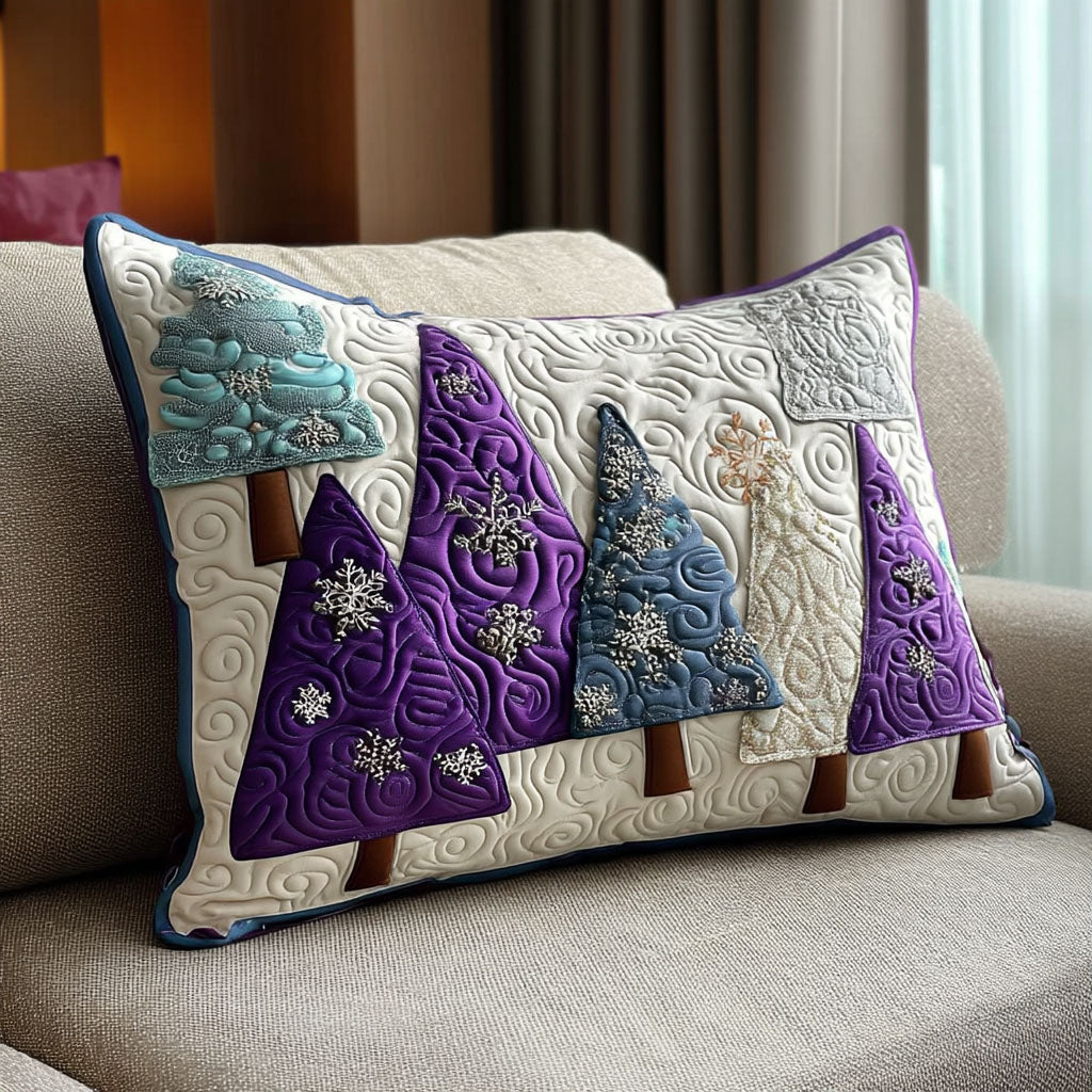 Quilted cushion cover with winter amethyst NCU0PT10655