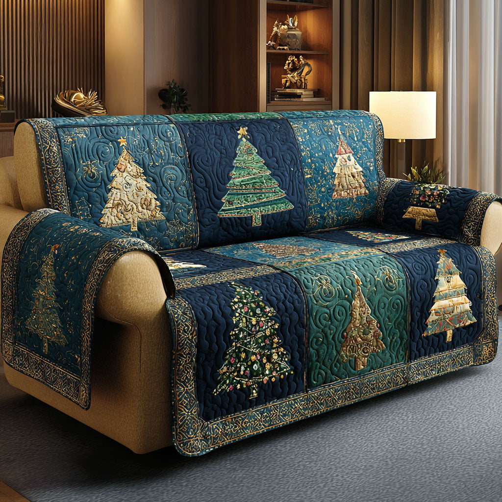 Quilted sofa cover with a winter atmosphere NCU0TV693
