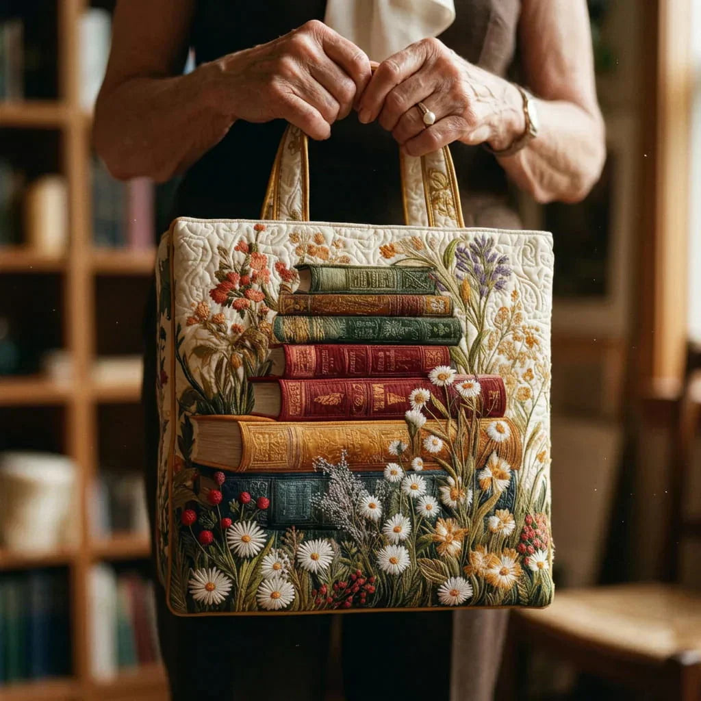 Floral Quilted Shoulder Bag with Floral Pattern design