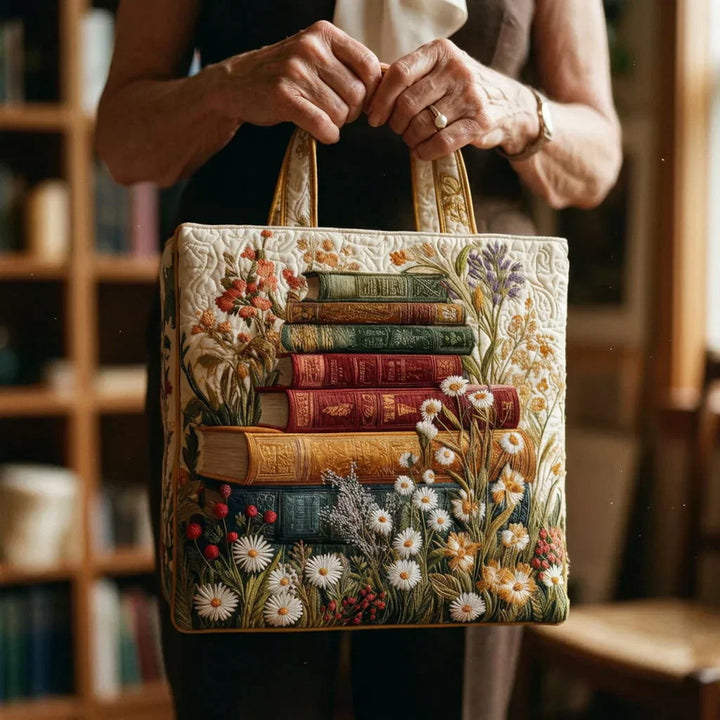 Floral Quilted Shoulder Bag with Floral Pattern design
