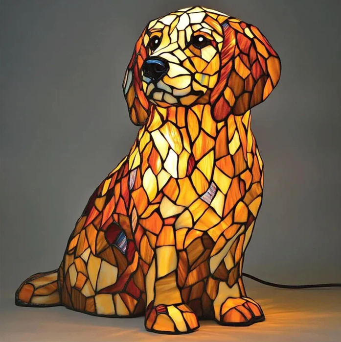 Statue of Lily the Spiritual Golden Retriever